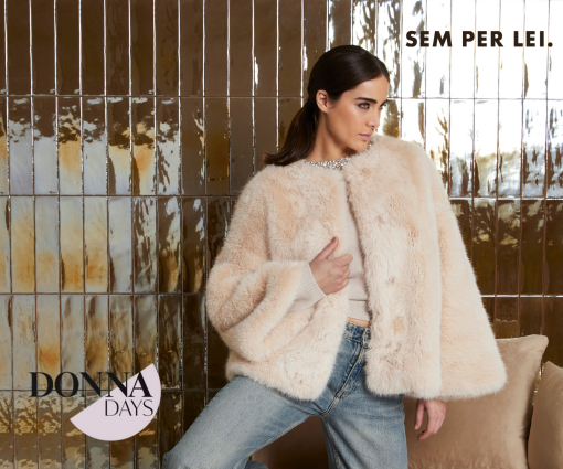 Glamouröse Faux-fur-Jacke von SEM PER LEI Teaser Bild